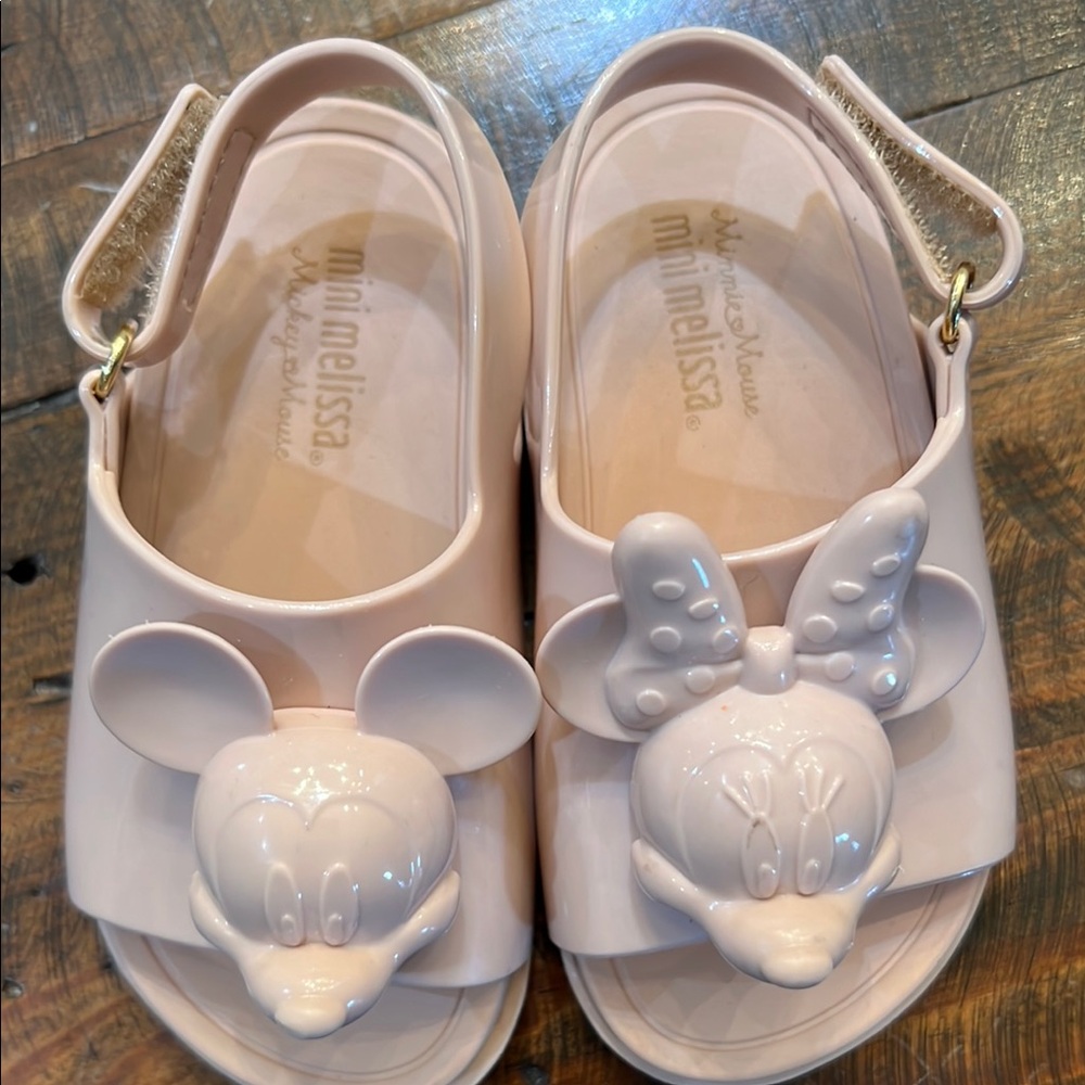 Mini Melissa Little Kids Pink Sandals, VGUC - Picture 2 of 3